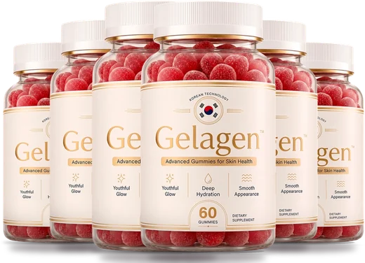 Six Gelagen gummy bottles